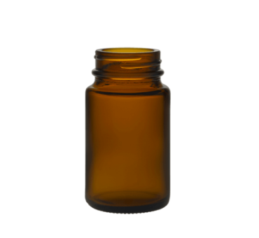 Powder jar 075ml 38/400 Glass amber